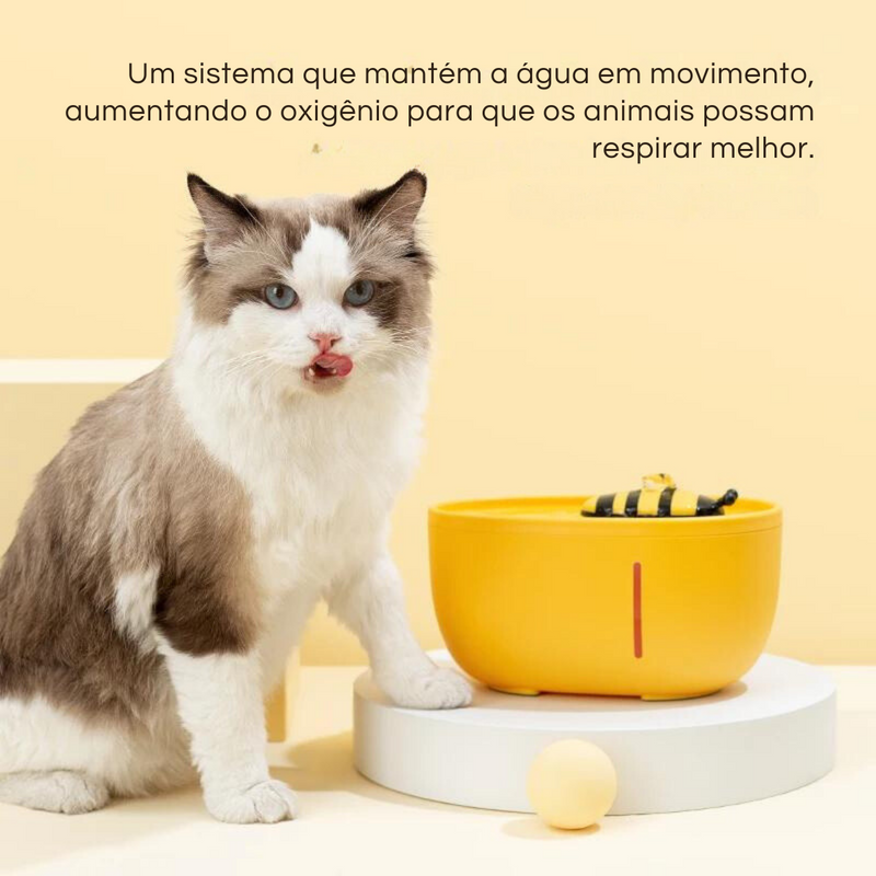 Fonte de Água para Gatos Cat Bee - Pata Mansa