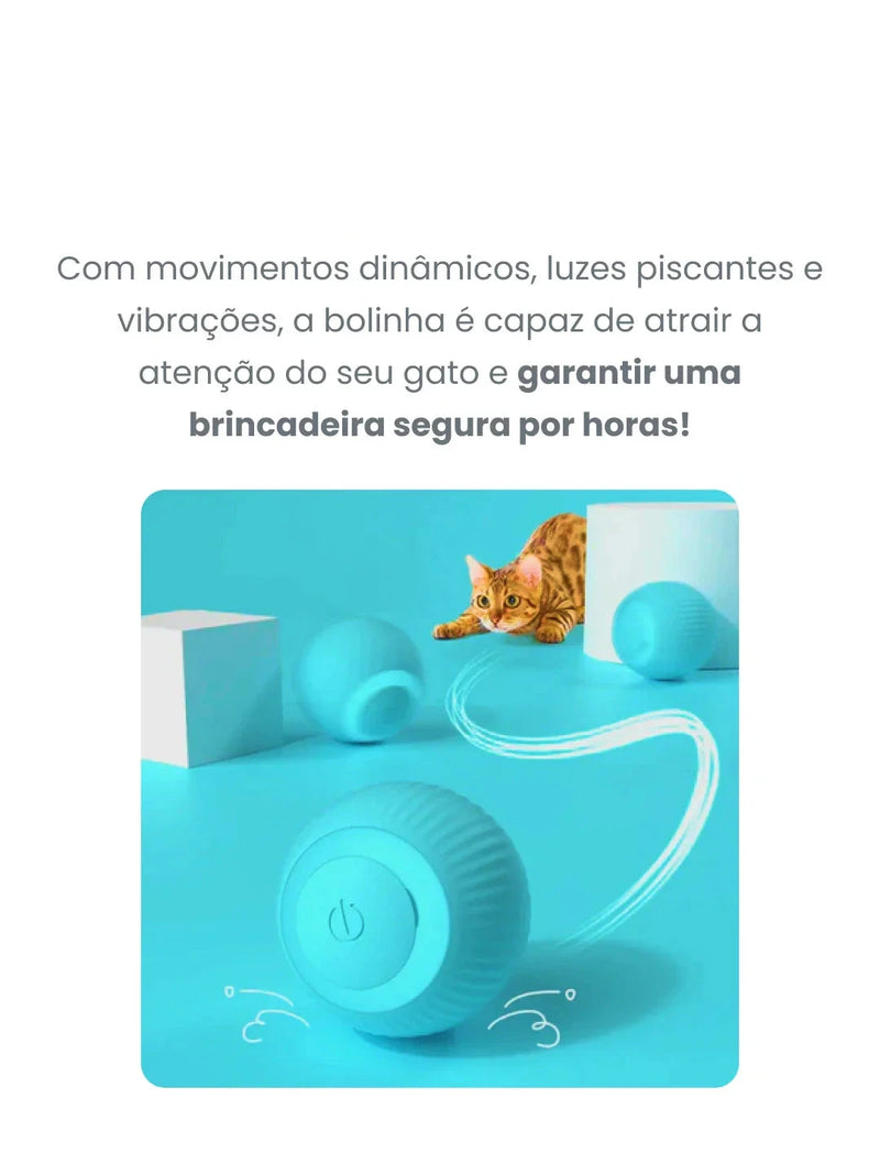 Bola Interativa Automática para Gatos - Pata Mansa