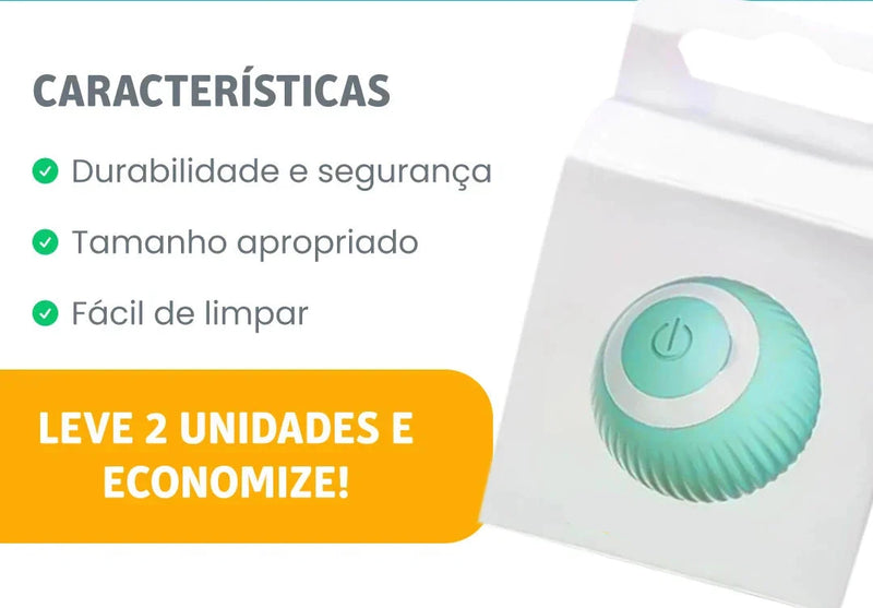 Bola Interativa Automática para Gatos - Pata Mansa