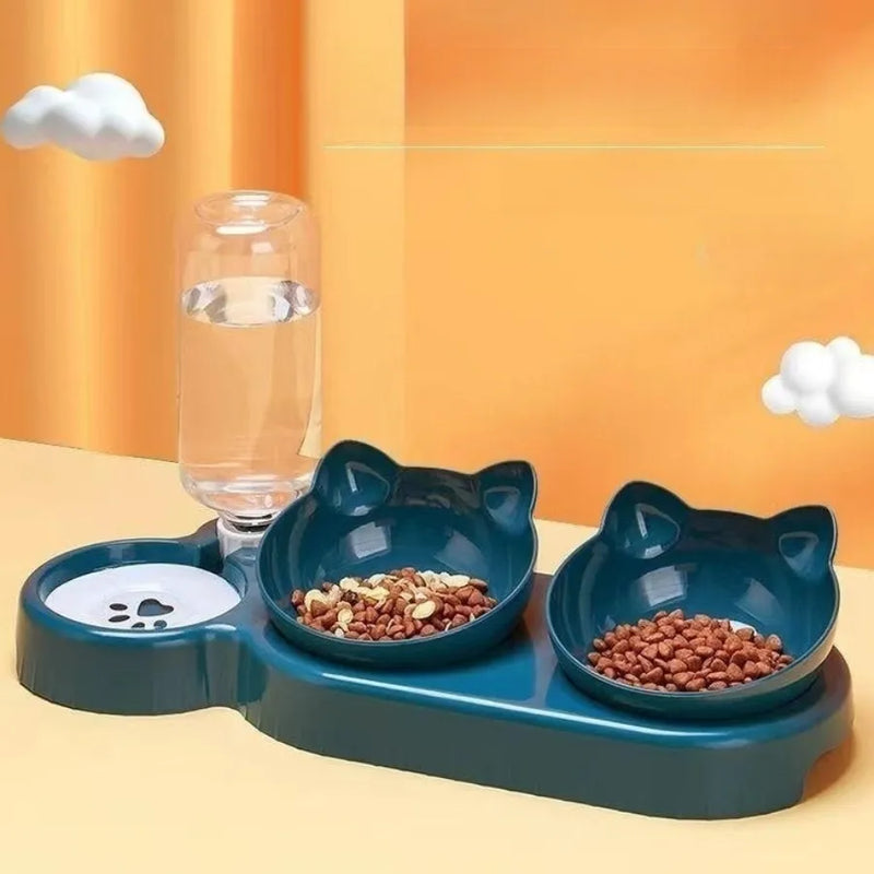 Conjunto 3 em 1 Para Alimentação de Gatos e Cachorros