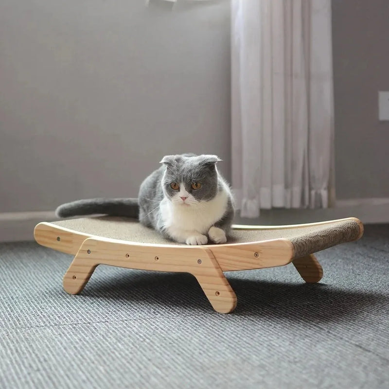 Arranhador para Gatos com Cama Lounge - 3 em 1